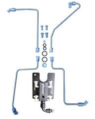 94.5-98.5 7.3L CNC Fab 4-Line Feed Valley Mount Fuel Line Kit - 42201X