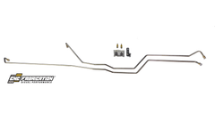 94.5-97 7.3L CNC Fab E4OD 3/8 Dia. Stainless Transmission Cooler Line Kit w/ 3/8 barbs - 425006