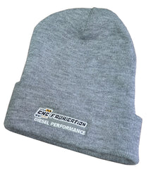 CNC Fabrication Gray Long Knit Beanie Winter Hat - 427068