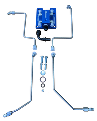 94.5-03 7.3L CNC Fab T4 Turbo 4-Line Feed Valley Mount Fuel Line Kit - 42201X