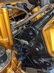 94.5-03 7.3L CNC Fab T4 Turbo 4-Line Feed Valley Mount Fuel Line Kit - 42201X