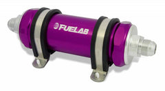 Fuelab Inline Fuel Filter 100 Micron Purple- 82823-4