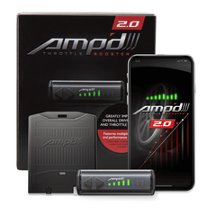 EDGE PRODUCTS AMP'D 2.0 THROTTLE BOOSTER W/ BLUETOOTH SWITCH 2005-2010 FORD 6.0L/6.4L POWER STROKE - 18854-D2