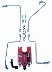 94.5-98.5 7.3L CNC Fab 4-Line Feed Valley Mount Fuel Line Kit - 42201X