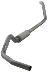 DIAMOND EYE 99-03 7.3L 4" Stainless turbo back single exhaust W/ muffler - K4319S