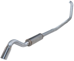 99-03 7.3L Diamond Eye 4" Aluminized Turbo Back Turn Down W/ Tip & Muffler - K4319A-TD