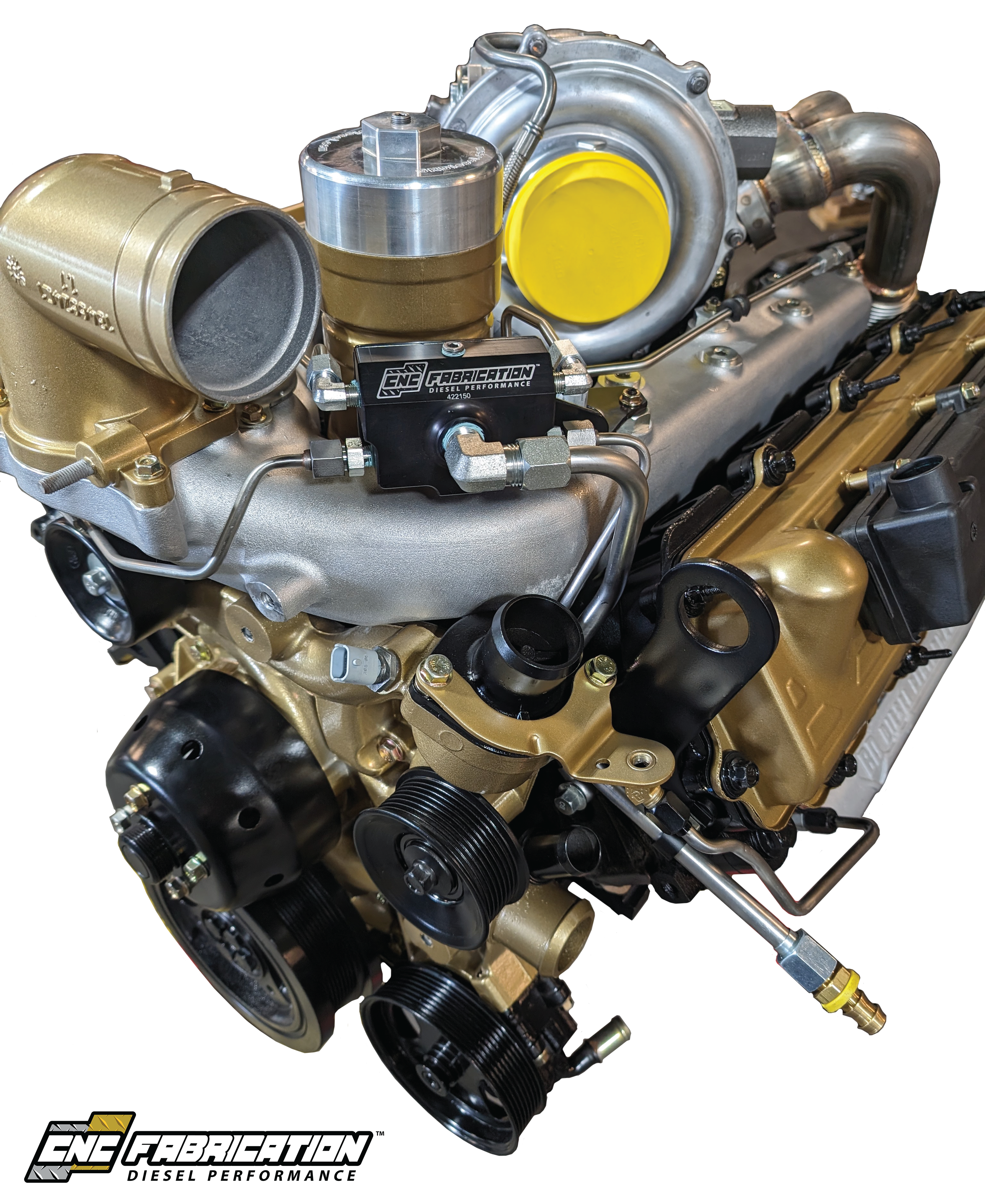 03-07 6.0L CNC Fab 4-Line Feed Fuel Line Kit for Odawg Intake