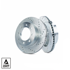 Axiom Supply SPECIAL FLANGE (8x6.5) Front Brake Rotor SET for 2005+ Dana 60 Front w/ GM Lug Pattern