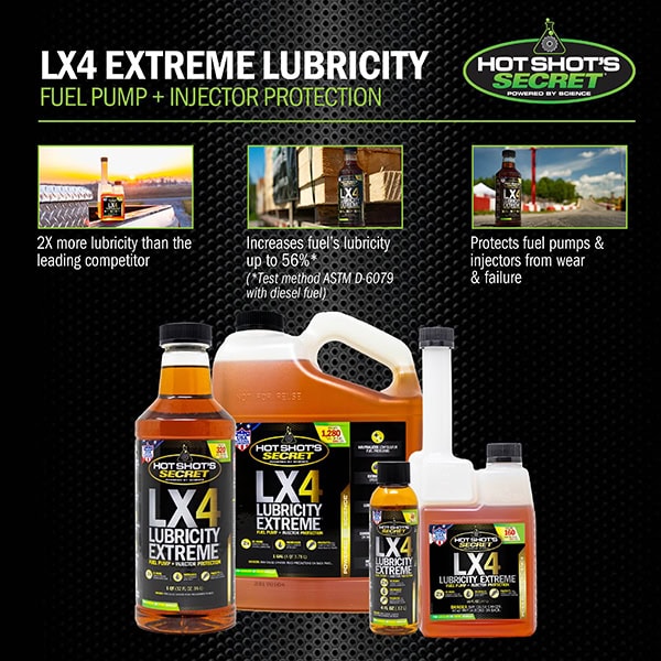 Hot Shot's Secret LX4 Lubricity Extreme Fuel Additive – CNC