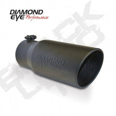 DIAMOND EYE Stainless bolt-on rolled angle  logo embossed 4" x 5" x 12" long black - 4512BRA-DEBK