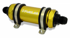 Fuelab Inline Fuel Filter 100 Micron Gold- 82823-5